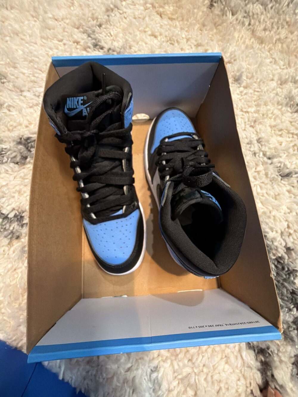Air Jordan 1 Retro High OG GS 'UNC Toe' University Blue/Black-White (FD1437-400)